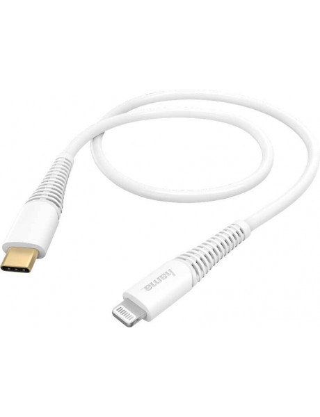 Fast Charging/Data Cable, USB-C - Lightning, 1.5 m, white