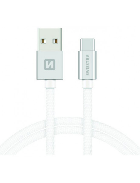 Laidas Swissten TextileUniversal Quick Charge3.1 USB-C to LightningData and ChargingCable 1.2m 