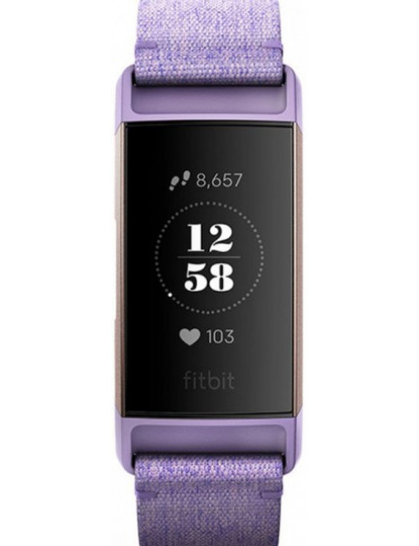 Išmanioji apyrankė Fitbit Charge 3 (NFC) Steps and distance monitoring, Touchscreen,Grayscale OLED
