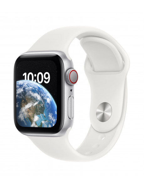 Išmanusis laikrodis Apple Watch SE GPS 40mm Silver Aluminium Case with White Sport Band - Regular