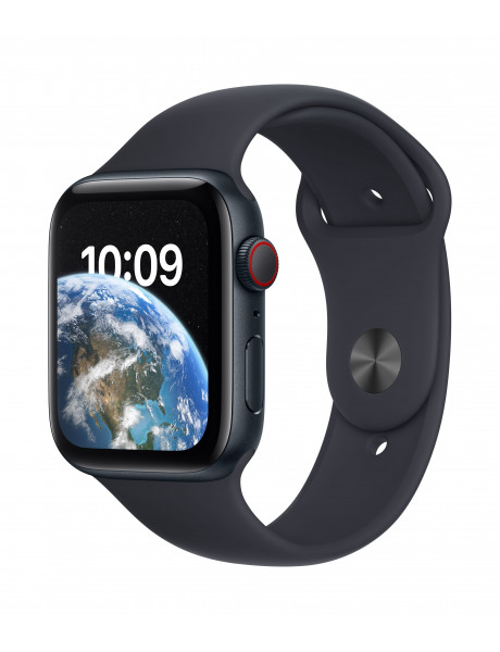 Išmanusis laikrodis Apple Watch SE GPS 44mm Midnight Aluminium Case with Midnight Sport Band - Regular