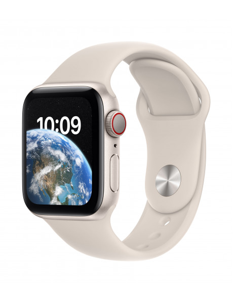 Išmanusis laikrodis Apple Watch SE GPS + Cellular 40mm Starlight Aluminium Case with Starlight Sport Band - Regular