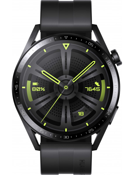 Išmanusis laikrodis Huawei Watch GT 3 46mm (Black Stainless Steel Case), JupiterB19S