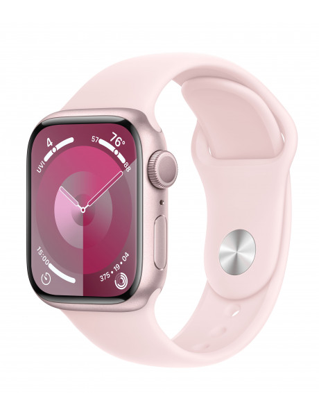 Išmanusis laikrodis Apple Watch Series 9 GPS 41mm Pink Aluminium Case with Light Pink Sport Band - M
