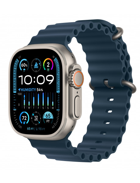 Išmanusis laikrodis Apple Watch Ultra 2 GPS + Cellular, 49mm Titanium Case with Blue Ocean Band