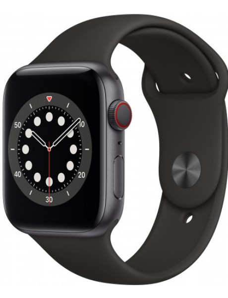 Išmanusis laikrodis Apple Watch Series 6 GPS + Cellular, 44mm Space Grey Aluminium Case with Black S