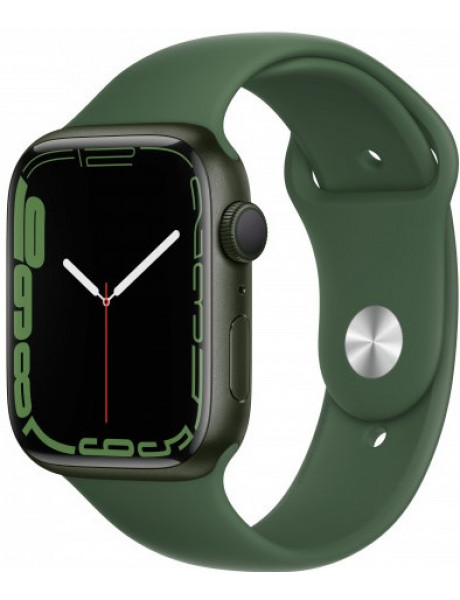 Išmanusis laikrodis Apple Watch Series 7 GPS, 45mm Green Aluminium Case with Clover Sport Band - Reg