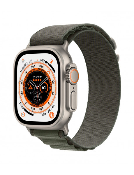 Išmanusis laikrodis  Apple Watch Ultra GPS + Cellular, 49mm Titanium Case with Green Alpine Loop - Small