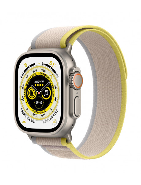 Išmanusis laikrodis  Apple Watch Ultra GPS + Cellular, 49mm Titanium Case with Yellow/Beige Trail Loop - S/M