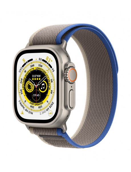 Išmanusis laikrodis  Apple Watch Ultra GPS + Cellular, 49mm Titanium Case with Blue/Gray Trail Loop - S/M