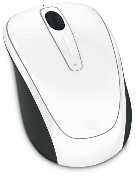 BEVIELĖ PELĖ Microsoft Wireless Mobile Mouse 3500 Wireless, White, Wireless mouse