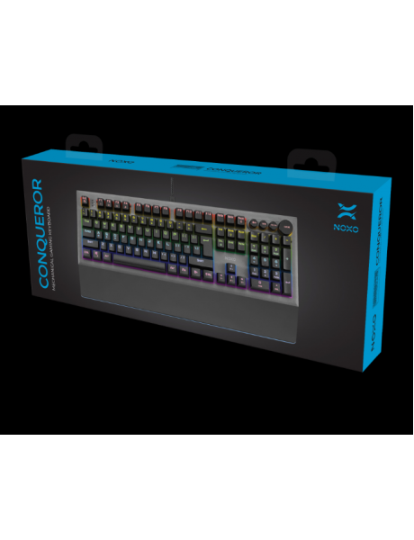 Klaviatūra NOXO | Conqueror | Gaming keyboard | Mechanical | EN/RU | Black | Wired | m | 1190 g | Bl