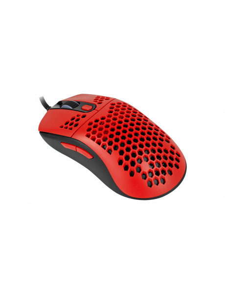 Pelė Arozzi Favo Ultra Light Gaming Mouse, RGB LED light, Red/Black, Gaming Mouse