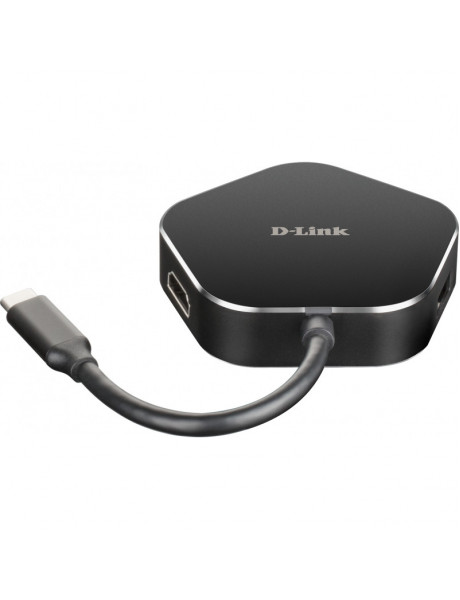 USB šakotuvas D-Link 4-in-1 USB-C Hub with HDMI and Power Delivery DUB-M420