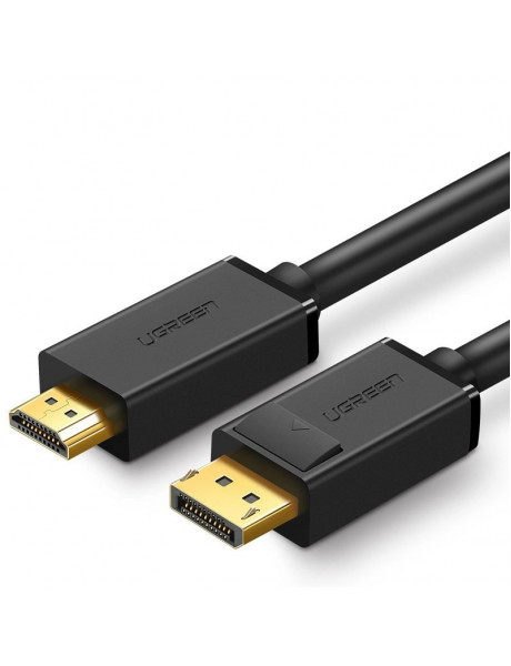Kabelis UGREEN DisplayPort (DP) kištukas - HDMI kištukas vienpusis 4K@30Hz 1.5m juodas DP101 