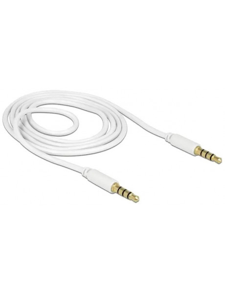 Adapteris DELOCK Cable Stereo 3.5 mm 4 pin plug 1m