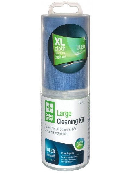 Valymo rinkinys ColorWay Cleaning Kit Electronics Microfiber Cleaning Wipe, 300 ml