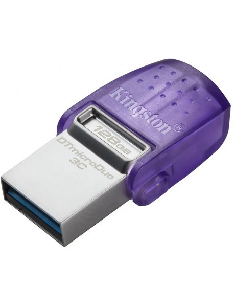 USB atmintukas Kingston 128GB DataTraveler microDuo 3C 200MB/s dual USB-A +
