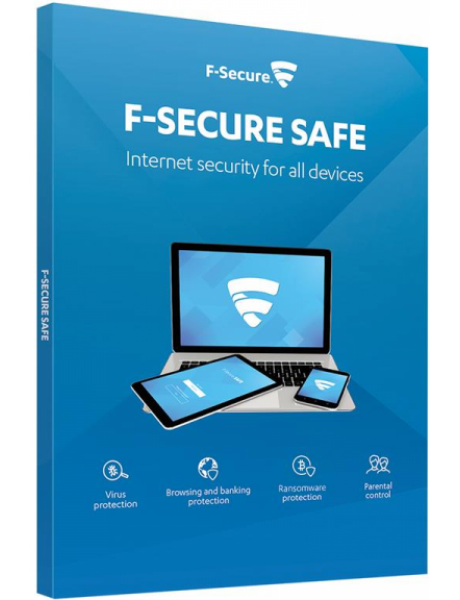 F-Secure SAFE (1 metai 3 įrenginai) antivirusinė programa
