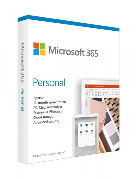 BIURO PROGRAMŲ PAKETAS Microsoft 365 Personal QQ2-00989 1 Person, License term 1 year(s), English, M