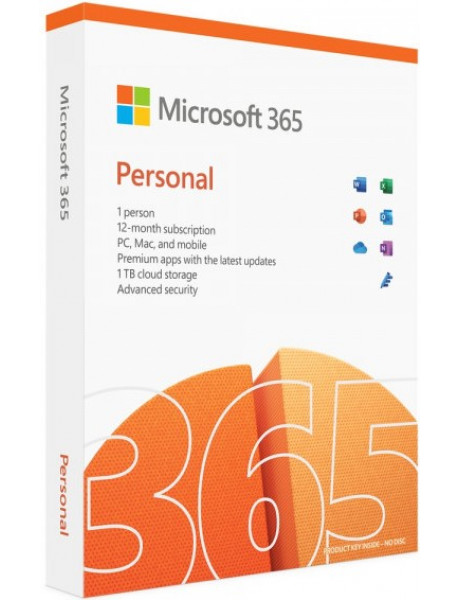 Programinė įranga Microsoft M365 Personal English EuroZone Subscr 1YR MedialessP8