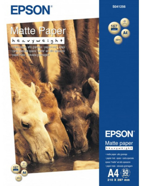 Popierius Epson Matte Paper Heavy Weight, DIN A4, 167g/m?², 50 Sheets