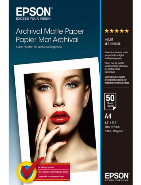Fotopopierius Epson Archival Matte Paper - A4 - 50 Sheets A4