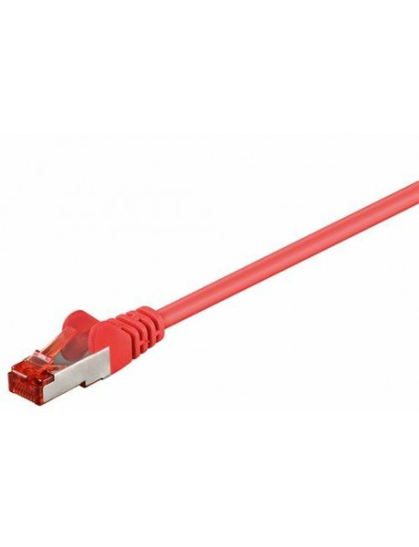 Kabelis FTP CAT6e LAN su jungtimis raudonas 0.5m