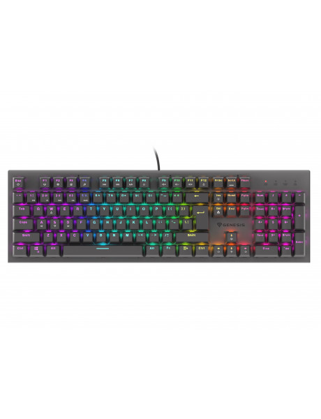 ŽAIDIMŲ KLAVIATŪRA Genesis THOR 303, Mechanical Gaming Keyboard, RGB LED light, US, Black, Wired, US