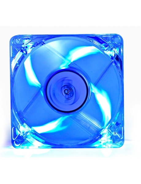 deepcool Xfan 80 mm,  transparent frame with blue LED, 3Pin/2pin case ventilation fan