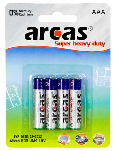 Arcas AAA/R03 Super Heavy Duty 4 pc(s)