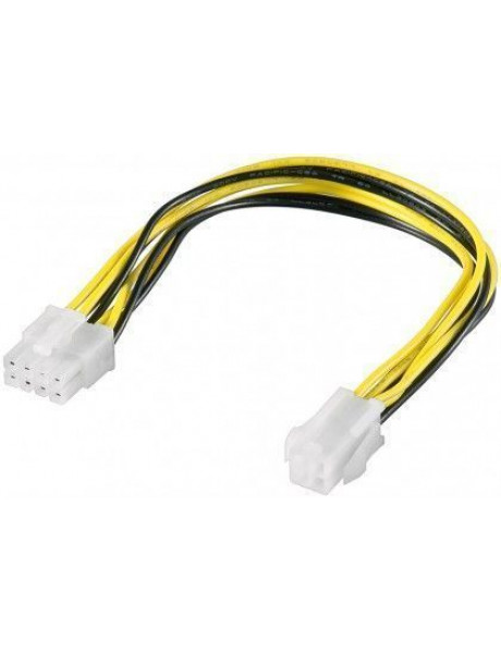 Goobay 51358 ATX12 P4 PC power cable/adapter; 4-pin to 8-pin, 0.2m