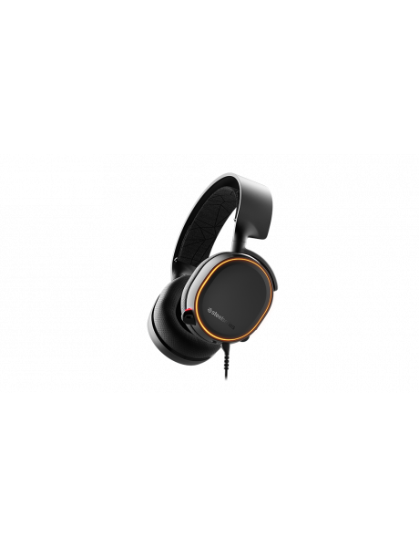 SteelSeries Gaming headset, Arctis 5 (2019 Edition), USB/1x3,5mm/2x3,5mm, Black, Channel mix and RGB lighning functions., Built-in microphone