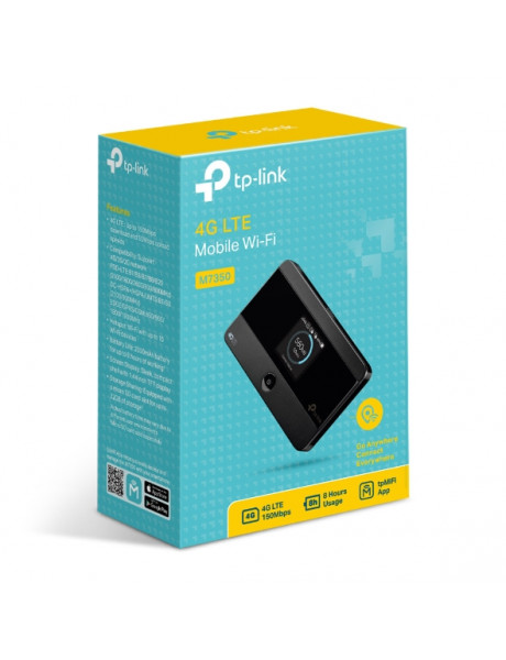 TP-LINK 4G LTE Mobile M7350 802.11ac, Antenna type Internal, Micro SD Up to 32GB, 150Mbps/50Mbps speed,LTE cat 4