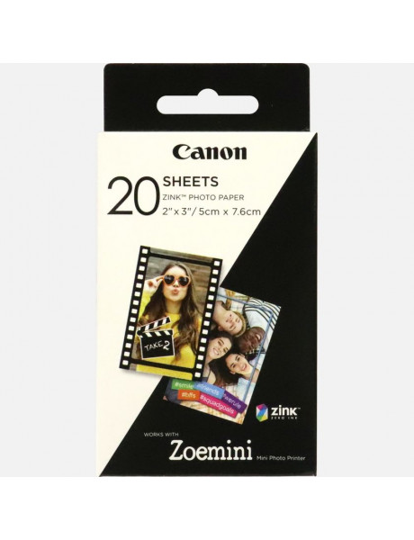 Canon | 20 sheets | ZP-2030 | White | 5 x 7.6 cm | Photo Paper