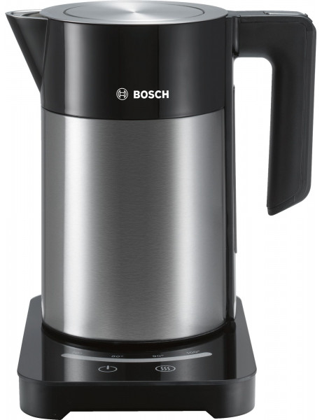 Bosch | Kettle | TWK7203 | With electronic control | 2200 W | 1.7 L | Stainless steel | 360° rotational base | Stainless steel/ black