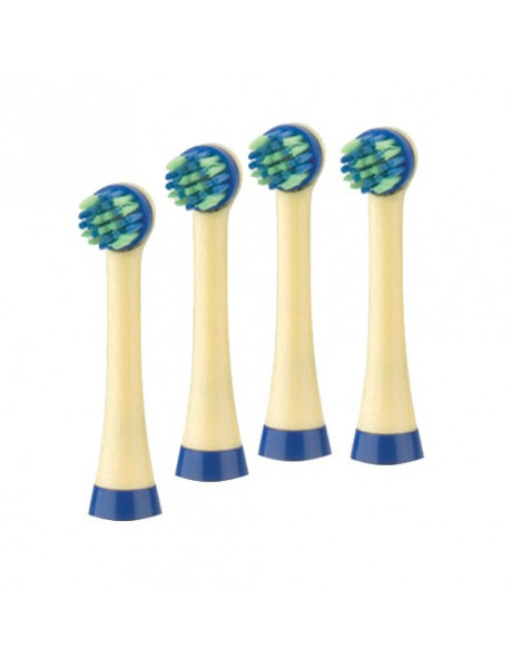 ETA Toothbrush replacement Heads, For kids, Number of brush heads included 4,  Yellow/ Blue