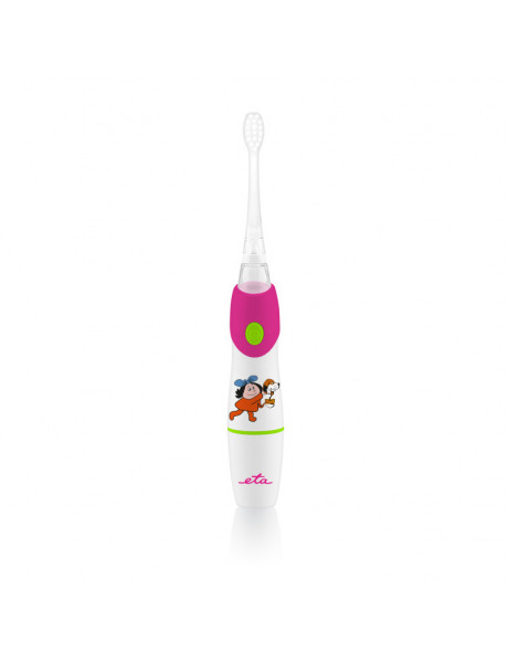 ETA | ETA071090010 | SONETIC Toothbrush | Battery operated | For kids | Number of brush heads included 2 | Number of teeth brushing modes Does not apply | Sonic technology | White/ pink