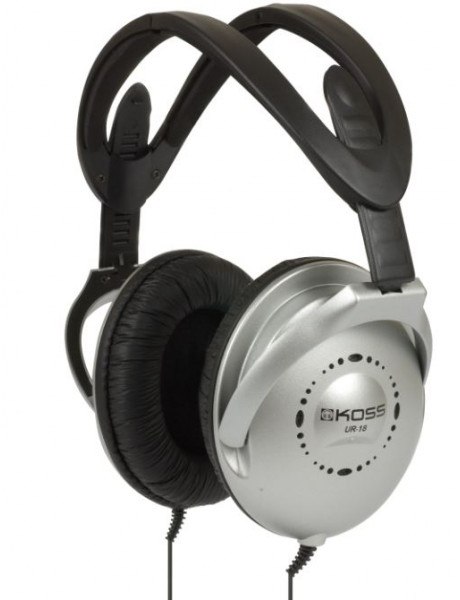 Koss | UR18 | Headphones | Wired | On-Ear | Noise canceling | Silver