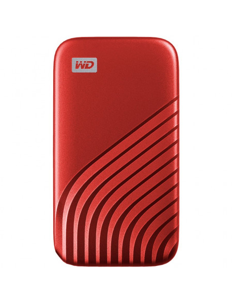 WDBAGF5000ARD-WESN WD 500GB My Passport SSD - Portable SSD, up to 1050MB/s Read and 1000MB/s Write Speeds, USB 3.2 Gen 2 - Red, EAN: 619659185640