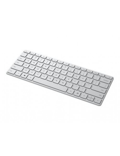 Microsoft Designer Compact Keyboard Standard, Wireless, Keyboard layout QWERTY, Glacier, Bluetooth, 288 g