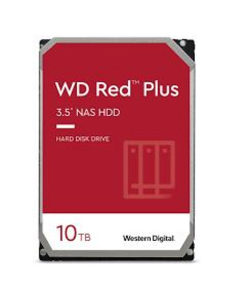 HDD|WESTERN DIGITAL|Red Plus|10TB|SATA 3.0|256 MB|7200 rpm|3,5
