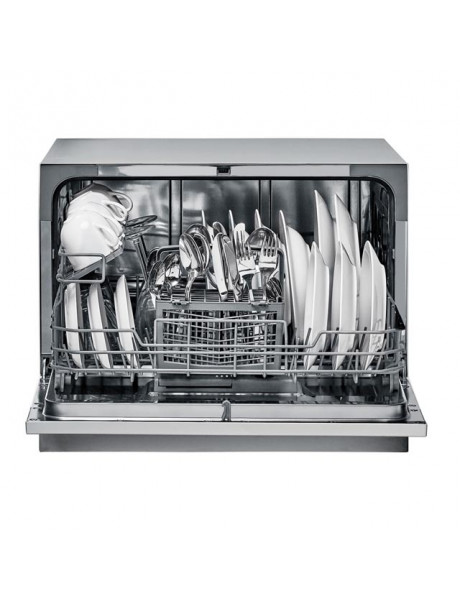 Candy Dishwasher CDCP 6S Table, Width 55 cm, Number of place settings 6, Number of programs 6, Energy efficiency class F, Silver