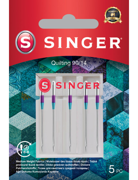 Singer Quilting Needle 90/14 5PK