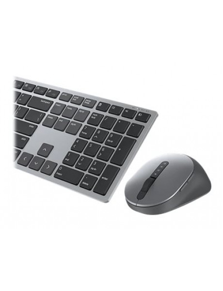 Dell Premier Multi-Device Keyboard and Mouse   KM7321W Wireless, Wireless (2.4 GHz), Bluetooth 5.0, Batteries included, US International (QWERTY), Titan grey