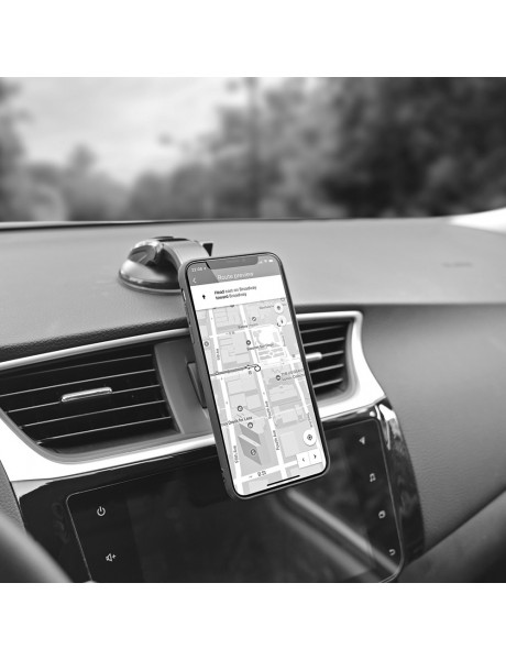 ColorWay | Dashboard-2 | Magnetic Car Holder For Smartphone | Adjustable | Magnetic | Gray | Panel or windshield mounting using a suction cup with a gel adhesive base. Fixing the smartphone with a plate that is glued to the case or to the back panel. Comp
