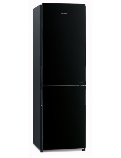 Hitachi Refrigerator R-BG411PRU0 (GBK)	 Energy efficiency class F, Free standing, Height 190 cm, No Frost system, Fridge net capacity 215 L, Freezer net capacity 115 L, 43 dB, Glass Black
