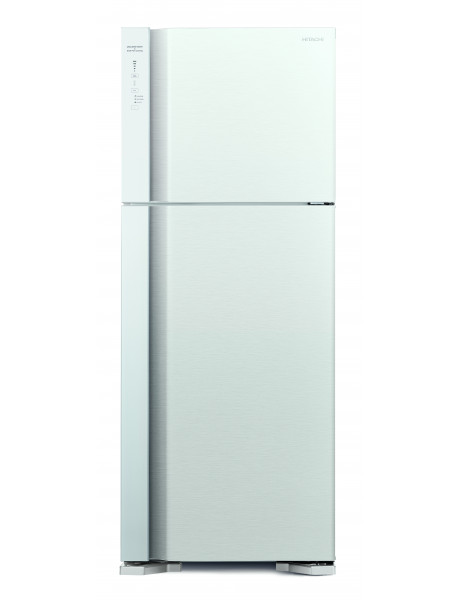 Hitachi Refrigerator R-V541PRU0 (PWH) Energy efficiency class F Free standing Double Door Height 183.5 cm No Frost system Fridge net capacity 333 L Freezer net capacity 117 L 41 dB Pure White