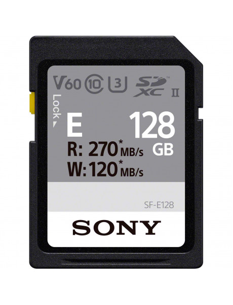 Sony 128GB SF-E Series SDXC UHS-II Memory Card, V60