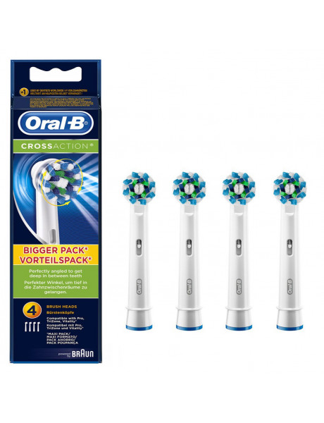 Oral-B | Toothbrush replacement | EB50-4 | Heads | For adults | Number of brush heads included 4 | Number of teeth brushing modes Does not apply